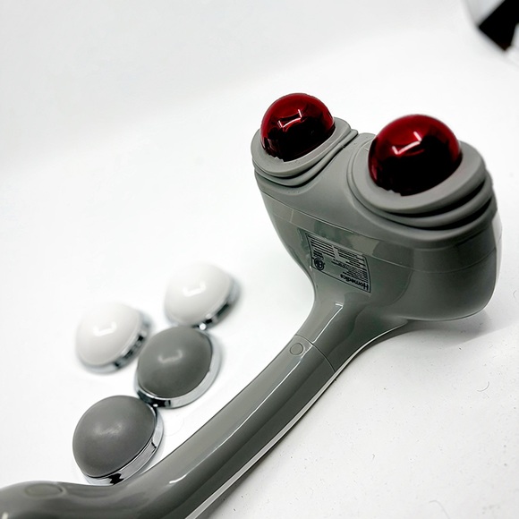 Homedics Heated Percussion Back Massager – Dual Heads & 4 Attachments - Picture 1 of 10